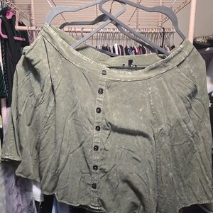Torrid Olive Green Skirt